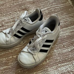 Adidas Grand Court sneakers, white, size 8